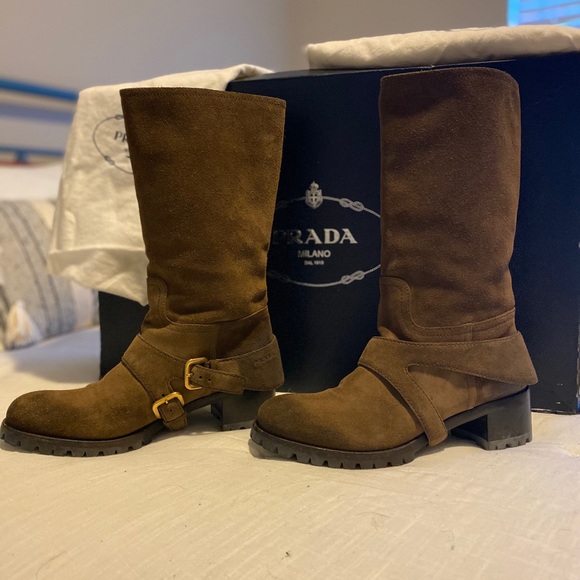 Prada Milano Moto Boots - Picture 1 of 10